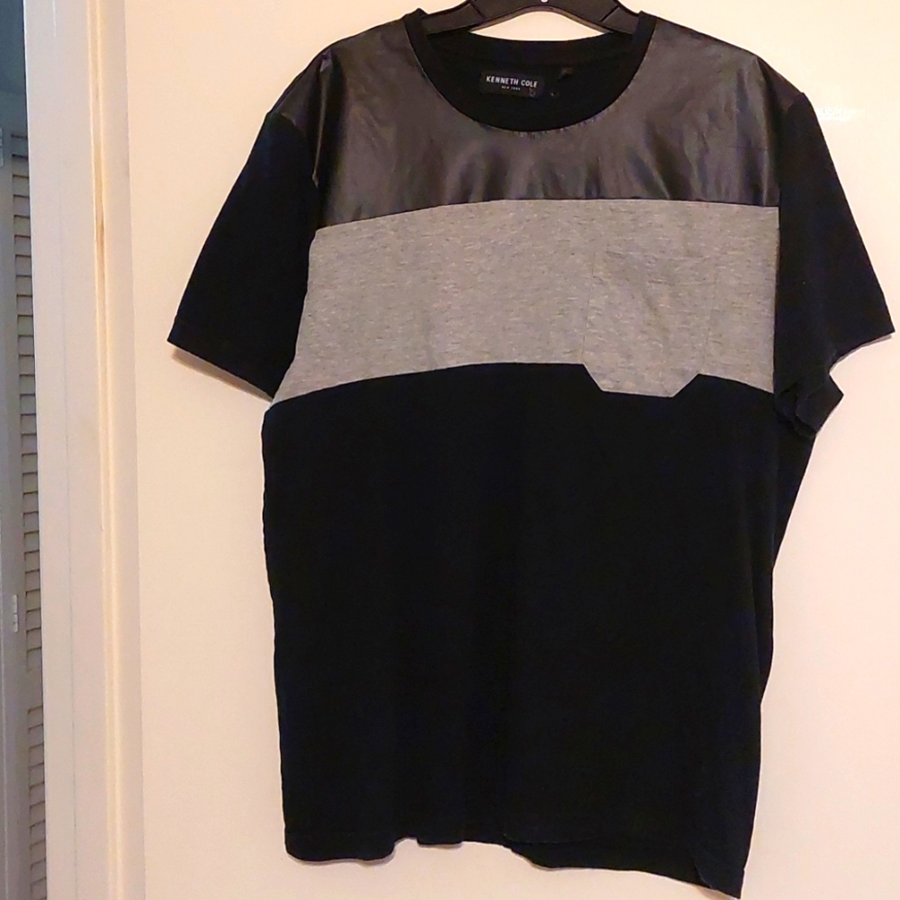 Kenneth Cole New York colorblock pullover w/pocket sz L